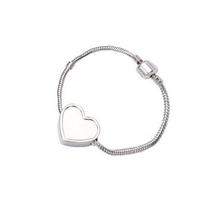 Kerajinan seni logam penjualan laris gelang hati kosong sublimasi gelang elegan cetak sesuai pesanan untuk kekasih - Product Image 2