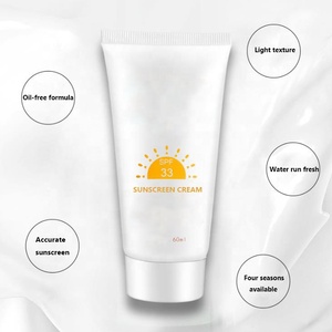 Etiqueta privada SPF50 Loción de protección solar blanqueadora vegana Crema mineral orgánica para el cuidado de la piel facial Bloqueador solar para el sol de vacaciones - Product Image 4