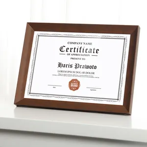 A4 6x8 8x10 11x14 Gold Black Double Matted Graduation Certificate Frame Diploma Frames