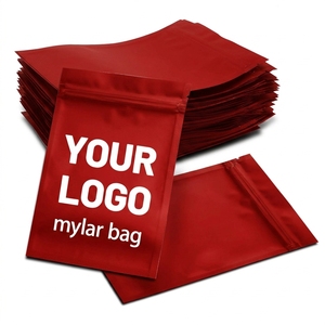Sacs refermables en plastique blanc avec logo personnalisé, pochette anti-odeur en aluminium, sac Mylar 3,5, sac plat noir mat double face pour emballage - Product Image 3