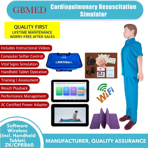 Mannequin de formation en RCR en taille réelle de 8 pouces avec logiciel <span class=keywords><strong>informatique</strong></span> pour les écoles de médecine <span class=keywords><strong>et</strong></span> la formation - Product Image 2