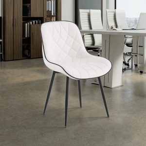 Silla <span class=keywords><strong>de</strong></span> Comedor <span class=keywords><strong>de</strong></span> Tela <span class=keywords><strong>de</strong></span> Lujo Ligero, Moderna, con Asiento Acolchado Suave y Patas <span class=keywords><strong>de</strong></span> Metal, <span class=keywords><strong>para</strong></span> <span class=keywords><strong>Cocina</strong></span> - Product Image 2