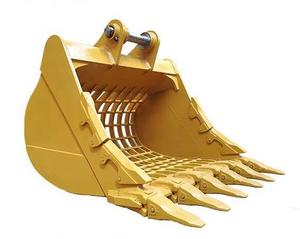 Benna a Setaccio Scheletrica per Escavatore, Accessorio per Macchinari da Costruzione per Separazione Rocce - Product Image 1