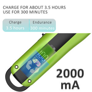 เครื่องโกนหนวดไฟฟ้าไร้สายสำหรับผู้ชาย ใบมีดสแตนเลส ชาร์จผ่าน USB พร้อมหน้าจอ LCD - อุปกรณ์ร้านตัดผม - Product Image 2