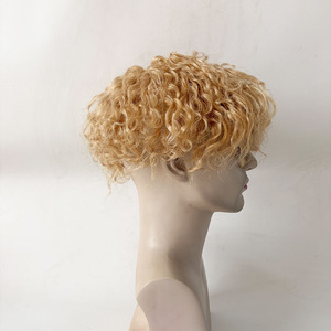 0.04mm <b>Mens</b> Full Pu V Loop 25mm Medium Wave Human Hair <b>Wigs</b> Male Toupee Piece Hair System Hair <b>for</b> Best Price Good Quality#22 - Product Image 2