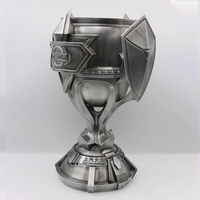 Match de boxe en métal de base avec logo personnalisé Trophée de la couronne des champions Trophées de la ligue