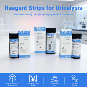 Bandes réactives DIRUI A10 de haute qualité pour système d'analyse rapide des urines – Bandes de test <span class=keywords><strong>urinaire</strong></span> humaines pour laboratoire médical - Product Image 2
