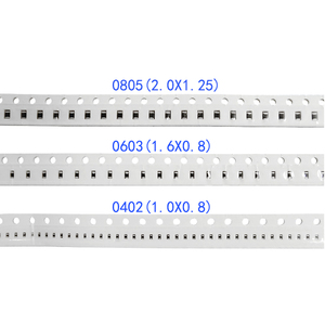 Высокоточный 1% Резистор <span class=keywords><strong>SMD</strong></span>-55 ~ + 125 10-1 м 0603 резистор поверхностного монтажа 1/16 Вт - Product Image 1