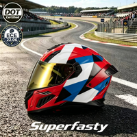 Casque de moto intégral personnalisé certifié ECE en ABS, à libération rapide, léger, unisexe, toutes saisons, directement de l'usine