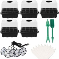 Bande lumineuse de croissance des plantes plateau de semis intelligent à 12 trous lampe de semis de plantes succulentes lampe de croissance de plantes vivantes