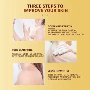 Nouveau produit Gel douche parfumé au <span class=keywords><strong>miel</strong></span> pour le corps Nettoyage de la peau Hydratant Nourrissant Produits de <span class=keywords><strong>bain</strong></span> pour adultes - Product Image 6