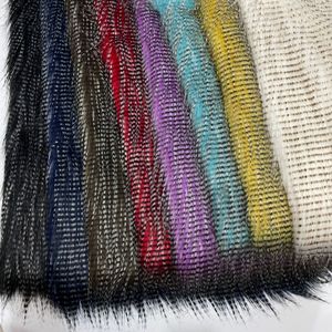 750G Multicolor Peacock Faux Fur <span class=keywords><strong>Extra</strong></span> Long Pile Fabric para moda de lujo y decoración del hogar - Product Image 1