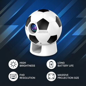 720p HD Mini Portable LED Projector Ultimate Entertainment <b>Gadget</b> for Home, <b>Gaming</b>, Outdoor Camping Parties World Cup Viewing - Product Image 1