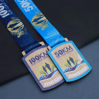 Médaille en bambou écologique personnalisée avec logo gravé au laser, thème sportif, marque MG, leadership environnemental, souvenir d'entreprise, ruban