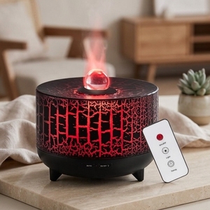 เครื่องเพิ่มความชื้นในอากาศ เครื่องกระจายน้ำมันหอมระเหย เทคโนโลยีการพ่นละอองแบบอัลตราโซนิก พร้อมหัวบอลคริสตัลขนาด 300 มล. - Product Image 1