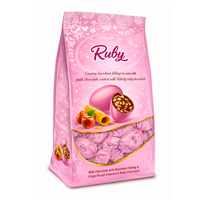 Sachet Doypack Personnalisé Imprimé pour Bonbons Gommeux Fraise Rubis, Refermable, en Mylar, Emballage Alimentaire Flexible avec Fenêtre