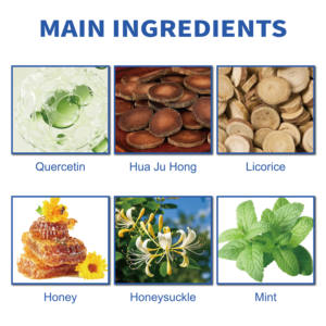 สารสกัดจากพืชเพื่อช่วยบรรเทาอาการเจ็บคอและบรรเทาอาการไอ ควอเซทิน สเปรย์ดูแลปอดสีส้ม - Product Image 4