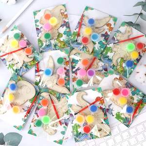 ชุดระบายสีสัตว์ไม้ DIY - ชุดของเล่นวาดภาพสร้างสรรค์และของขวัญเพื่อการศึกษาสำหรับเด็กเพื่อการเรียนรู้ด้านศิลปะและความสนุกสนาน - Product Image 3