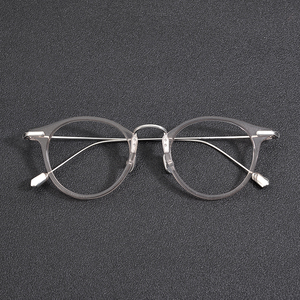 Chất Lượng Cao Kính Titan Kính Khung Phụ Nữ Japandesign Miễn Phí Biểu Tượng Tùy Chỉnh Cổ Điển Nghệ Thuật Hình Bầu Dục Acetate Kính Khung Men - Product Image 2