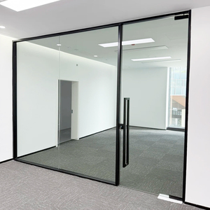 Cloison en verre trempé panoramique, épaisseur 12 mm, design moderne pour bureau, salle <span class=keywords><strong>de</strong></span> réunion, hôtel, extérieur - Product Image 3