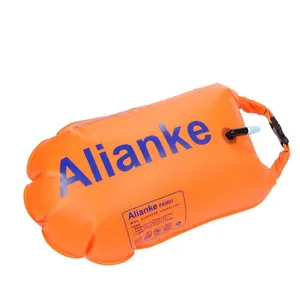 Professional Outdoor Thickened Waterproof Bag Pvc Safe Swim Float Double Chambers Swim Float Buoy Bag