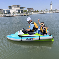 Bateau de pêche électrique à batterie haute énergie 72V, bateau de karting aquatique électrique personnalisable en EPP avec moteur