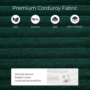 Sofá Chaise Longue Individual Envasado al Vacío, Sofá de Ocio de Pana con Portavasos Integrado, Esponja de Alta Densidad para Sala de Estar - Product Image 4