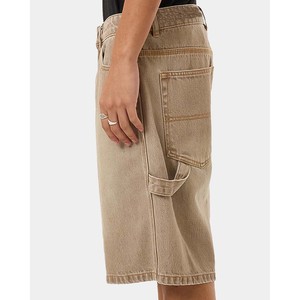 Pantalones Cortos de Carpintero para Hombre, Lavado Degradado Marrón, Vaqueros, Nueva Moda 2026, Atuendos Casuales, Estilo Urbano, Jorts Holgados, Pantalones Cortos Vintage para Hombre - Product Image 2