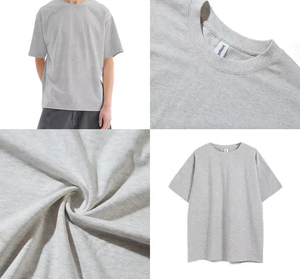 เสื้อยืดคอกลมผ้าฝ้าย 100% หนัก 260 กรัม พิมพ์โลโก้ได้ตามต้องการ เสื้อยืดเปล่าลำลองสำหรับผู้ชาย ขายส่ง เสื้อยืดเรียบหนา - Product Image 2