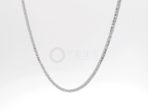 Luxury Adjustable Smooth White Pt950 Fine <b>Rope</b> <b>Chain</b> Necklace Unisex Premium Long Lasting Platinum Jewelry - Product Image 5