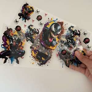 Transferencias de Plástico UV de 16 oz para Vasos de Dibujos Animados, Transferencia Térmica Digital de Doble Cara de Alta Calidad, Personalizada - Product Image 2