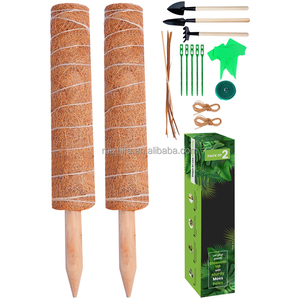 Poteaux de mousse empilables écologiques de 30/40/50/60 cm pour <span class=keywords><strong>plantes</strong></span> <span class=keywords><strong>grimpantes</strong></span>, <span class=keywords><strong>support</strong></span> de plante personnalisé en forme de totem avec accessoires de jardinage - Product Image 2