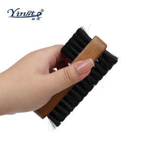 Cepillo para zapatos de madera maciza Yinste, de pelo de cerdo, de doble cara, para limpieza y pulido, para uso doméstico. - Product Image 3