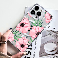 Magnétique Violet Rose Fleur De Luxe PC Dur Antichoc Mobile Téléphone Cas pour iPhone 14 15 13 16E 17