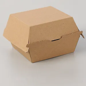 Caixa descartável do hambúrguer da dobradiça Caixa biodegradável do alimento do Takeaway