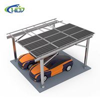 Structure de carport solaire à longue portée YMHD PV pour résidences et centres commerciaux, en acier galvanisé, pour un stationnement facile
