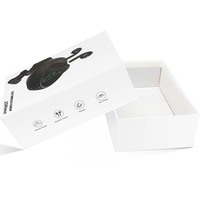 Boîte cadeau personnalisée en matériau recyclé avec fermeture magnétique, doublure en éponge, emballage écologique pour accessoires électroniques