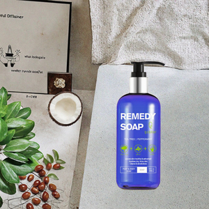 OMB ODM Gel de Ducha Corporal Herbal Orgánico Personalizado con Menta, Aloe Vera, Blanqueador de Piel, Hidratante con Aceite de Árbol de Té - Product Image 2
