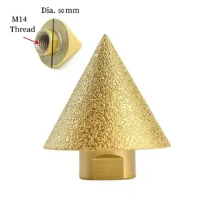 Broca de Biselado de Diamante con Rosca M14, Broca de Expansión Cónica de 38/50 mm, Broca Avellanadora, Disco de Pulir para Cerámica y Mármol M10 - Product Image 5