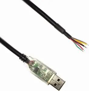 FTDI芯片USB至RS485串行转换器电缆，兼容TX/RX发光二极管线端1.5米USB-RS485-WE