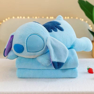 Couverture de sieste 2-en-1 en peluche avec coussin intégré pour enfants, vente en gros - Product Image 3
