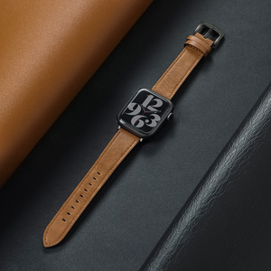 Correa de Cuero Tschick Sin Espacios para Apple Watch Ultra <span class=keywords><strong>2</strong></span> 49mm 10 9 7 8 6 <span class=keywords><strong>SE</strong></span> <span class=keywords><strong>44mm</strong></span> 40mm Correa 38 42mm Alta Calidad 45mm 41mm - Product Image 3