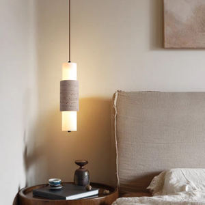 Lámpara Colgante de Lujo de Acrílico con Piedra Española y LED, Lámpara de Suspensión para Dormitorio, Vestíbulo y Villa - Product Image 1