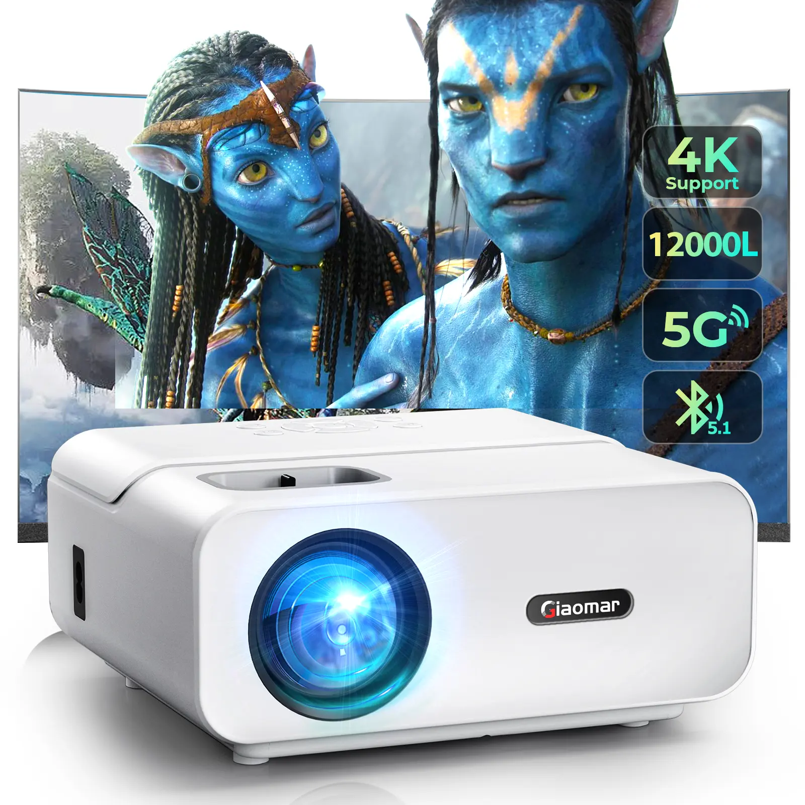 Proiettore Hd supporto 4K 3D Home Cinema Google Os proiettore Beamer proiettore Video intelligente in vendita