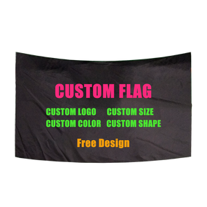 Drapeau à thème sportif imprimé numériquement en polyester, couleur pleine, avec logo personnalisé, 3x5 pieds, 4 œillets aux coins - Product Image 3