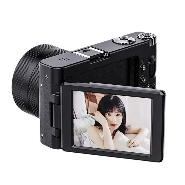 Jingying Professional 3 Inch IPS Rotating Screen Auto Focus 48MP 4K Digital SLR Camera