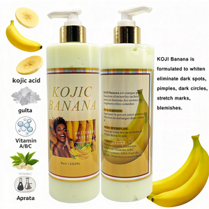 Nouvelle Lotion Corporelle Hydratante Anti-Âge Éclaircissante à la Banane et au Kojic, Vitamines AHA, Réduction des Taches Brunes et des Vergetures, Tous Types de Peau - Product Image 4