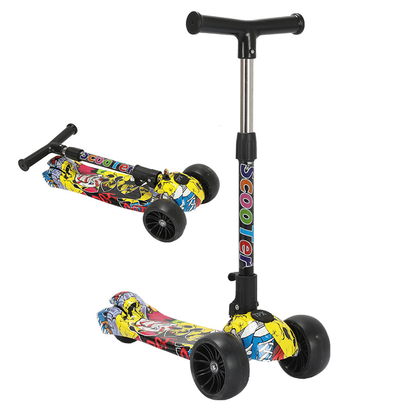 Прямая поставка с завода, новый скутер с мигающим колесом, складной скутер, специальная оптовая продажа