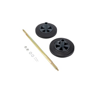Rueda de Goma Sólida para Contenedor de Basura de 120-240L, Eje Pasante, Accesorio Universal, Repuesto para Contenedor de Saneamiento - Product Image 3