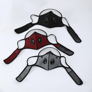 Masker Pelindung Wajah Bersepeda dengan Filter Udara dan Kacamata, Dapat Digunakan Kembali - Product Image 5